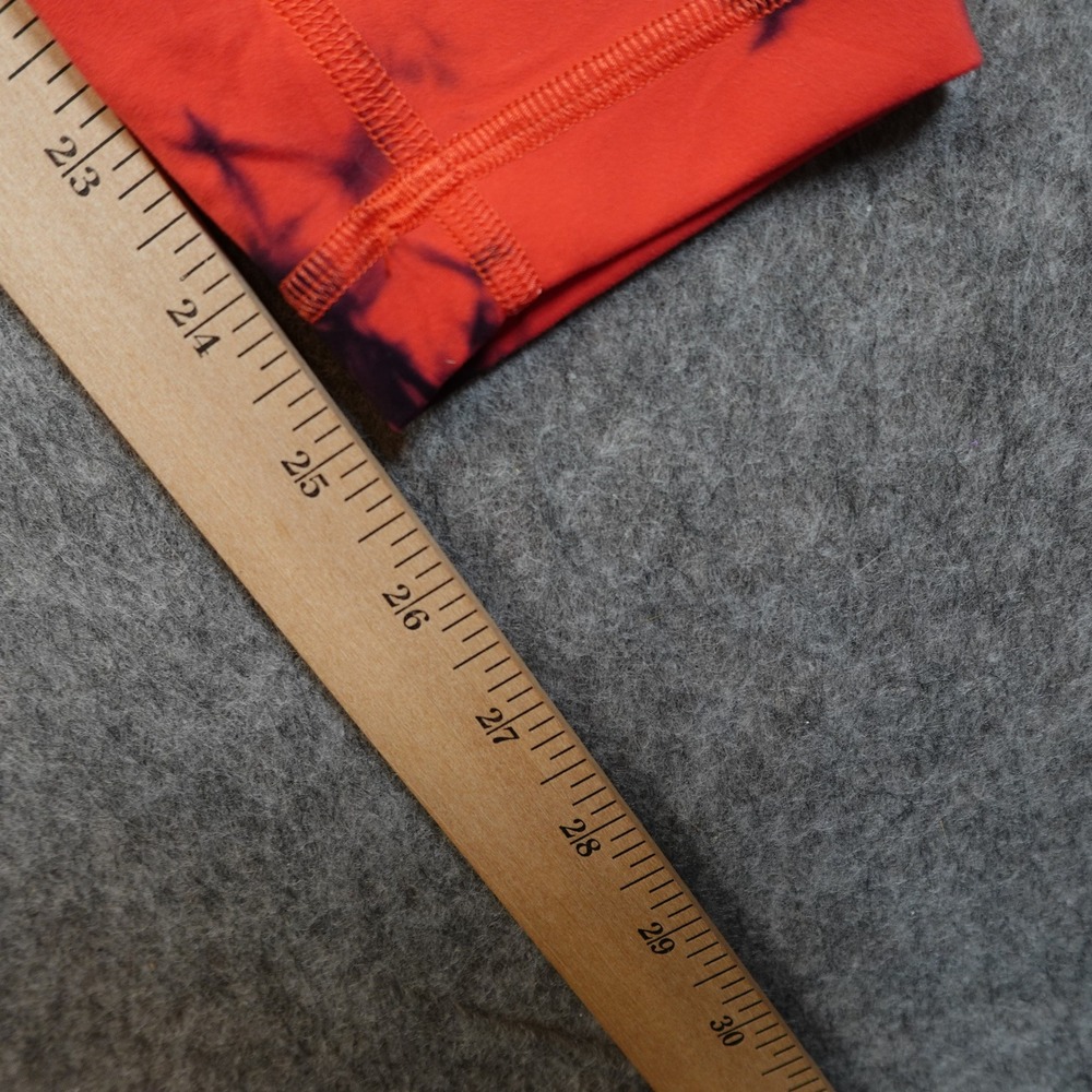 Lululemon Leggings Womens 4 Wunder Train High Rise 25" Tie Dye Red Black Yoga - Picture 3 of 8